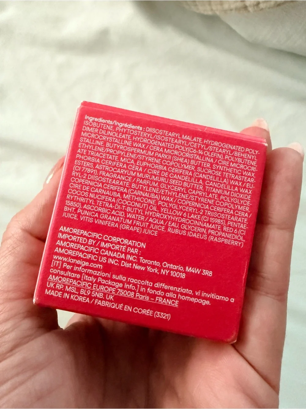 LANEIGE Lip Sleeping Mask - Vibrant Red Box